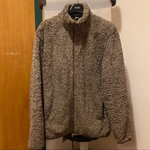 Uniqlo Teddy Zip Up Sweater size M - Picture 2 of 3